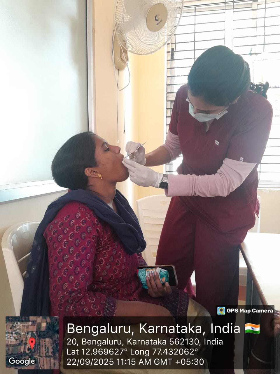 Dental screening at Shristi Special Academy